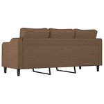 vidaXL Canapé à 3 places Marron 180 cm Tissu