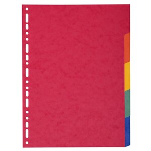 Jeux Intercalaires Carte 220g 5 positions - A4 maxi x 50 EXACOMPTA