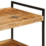 vidaXL Chariot de cuisine 80x55x70 cm bois de manguier brut massif