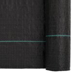 vidaXL Membrane anti-mauvaises herbes noir 4x50 m PP