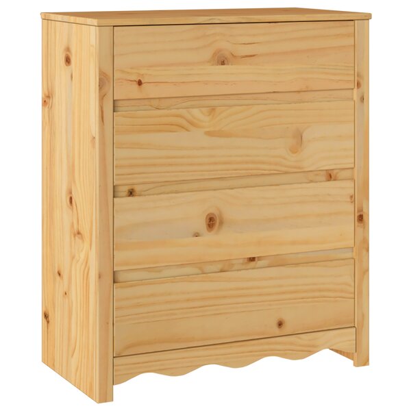 Chambre de tiroirs vidaXL "DRAMMEN" 76 5x40x91 cm en bois massif de pin