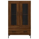 vidaXL Buffet haut chêne marron 69 5x31x115 cm bois d'ingénierie