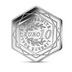 Monnaie 10€ argent HEXAGONALE Marianne - Jeux Olympiques de Paris 2024 - Qualité Courante Millésime 2021