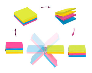 Bloc cube repositionnable easy select post-it® 76 x 76 mm - bloc de 300 feuilles