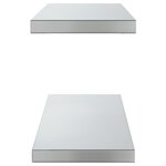 vidaXL Étagères murales 2 Pièces 75x23 5x3 cm argenté acier inoxydable