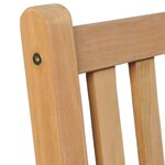 vidaXL Chaises de jardin lot de 8 avec coussins anthracite Bois teck