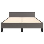 vidaXL Cadre de lit sans matelas gris 120x190 cm similicuir