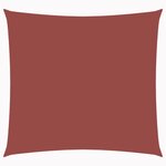 vidaXL Voile de parasol tissu oxford carré 4x4 m terre cuite