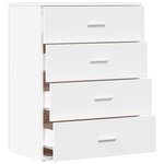 vidaXL Buffet blanc 60x39x80 cm bois d’ingénierie