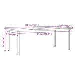vidaXL Mobilier de salle à manger de jardin avec coussins 7 Pièces Noir