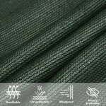 vidaXL Voile d'ombrage 160 g/m² Vert foncé 5x6 m PEHD