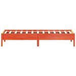 vidaXL Cadre de lit sans matelas cire marron 90x200 cm bois pin massif