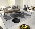 Tapis de salon SEVENTIES 120 x 180 cm - Gris