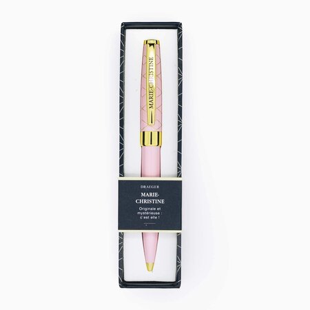 Stylo prénom femme Pastel Chic - Marie-Christine - Draeger