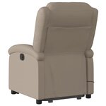 vidaXL Fauteuil inclinable de massage Cappuccino Similicuir