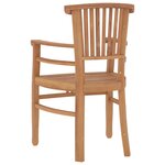 vidaXL Ensemble à manger de jardin 7 Pièces Bois de teck solide