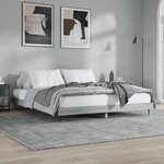 vidaXL Cadre de lit sonoma gris 120x200 cm bois d'ingénierie