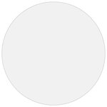 vidaXL Protecteur de table mat Ø 90 cm 2 mm PVC