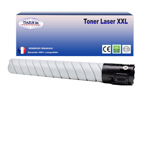 Toner compatible avec ricoh aficio mpc2011sp  mpc2503sp  mpc2503zsp  mpc2504sp noir - 15 000 pages - t3azur