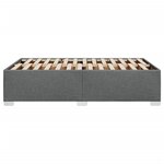vidaXL Cadre de lit gris foncé 120x190 cm tissu