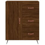 vidaXL Buffet haut Chêne marron 69 5x34x180 cm Bois d'ingénierie