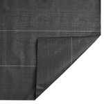 vidaXL Membrane anti-mauvaises herbes noir 1x100 m PP