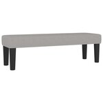 vidaXL Sommier à lattes de lit avec matelas Gris clair 160x200cm Tissu