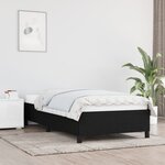 vidaXL Cadre de lit Noir 80x200 cm Tissu