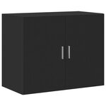 vidaXL Buffet haut noir 80x42 5x249 cm bois d'ingénierie