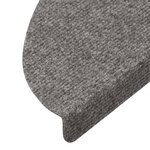 vidaXL Tapis d'escalier auto-adhésifs 10 Pièces gris 65x22 5x3 5 cm