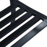 vidaXL Banc de jardin Noir 120 cm Acier