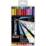 Étui de 20 feutres BIC Intensity fine assortis