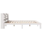 vidaXL Cadre de lit et tête de lit blanc 180x200 cm bois de pin massif