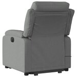 vidaXL Fauteuil de massage inclinable Gris foncé Tissu