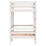 vidaXL Lit superposé Blanc 75x190 cm Bois de pin massif
