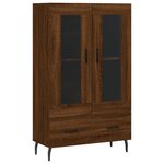 vidaXL Buffet haut chêne marron 69 5x31x115 cm bois d'ingénierie