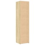 vidaXL Buffet haut chêne sonoma 50x42 5x185 cm bois d'ingénierie