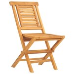 vidaXL Ensemble à manger de jardin 5 Pièces Bois de teck massif