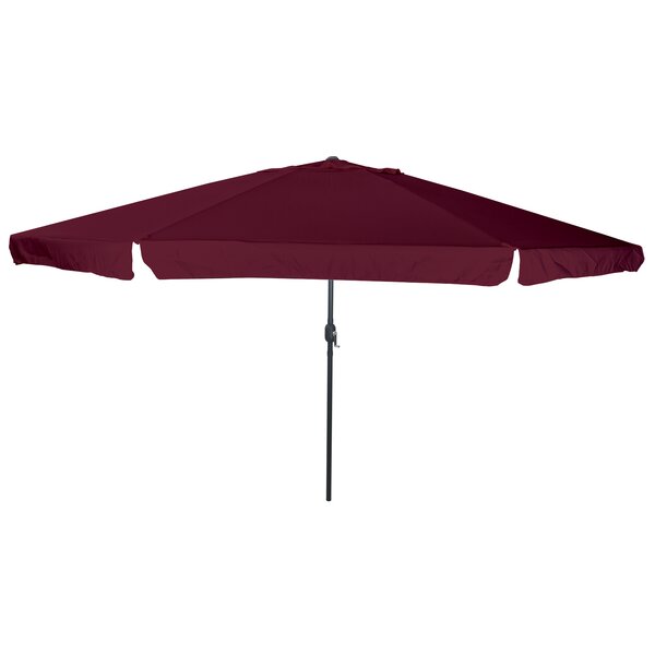Parasol de jardin vidaXL ø395x245 cm Rouge Bordeaux