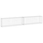 vidaXL Mur en gabion avec couvercles Acier galvanisé 300x30x50 cm