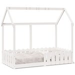 vidaXL Cadre de lit d'enfants forme de maison 80x160cm bois pin massif