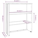 vidaXL Dessus de buffet HAMAR Marron miel 85x35x100 cm Bois de pin