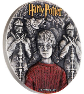 Pièce de monnaie en Argent 5 Dollars g 62.2 (2 oz) Millésime 2022 HARRY POTTER AND THE PHILOSOPHERS STONE