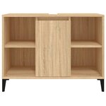 vidaXL Meuble d'évier chêne sonoma 80x33x60 cm bois d'ingénierie