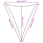 vidaXL Voile d'ombrage 160 g/m² Vert foncé 4x5x5 m PEHD