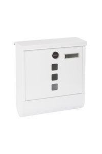 Boîte aux Lettres en Acier avec Porte-journaux Chance E7001 Blanc