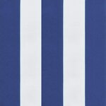 vidaXL Coussins de banc de jardin lot de 2 rayures bleues et blanches