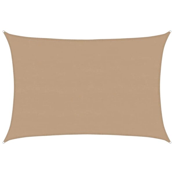 vidaXL Voile d'ombrage 160 g/m² Taupe 5x7 m PEHD