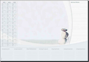 Sous-main papier 'Harmony' 590 x 410 mm 30F Calendrier SIGEL