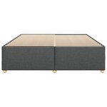 vidaXL Cadre de lit sans matelas gris foncé 180x200 cm tissu